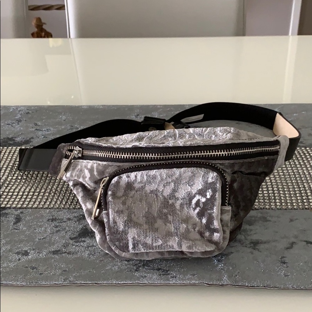 Steve Madden velvet fanny pack.